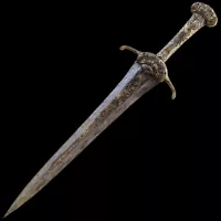 Weathered Blood Straight Sword