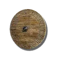 Blood Scripture Wooden Shield