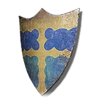 Blood Blue-Gold Kite Shield