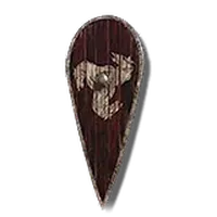 Sacred Horse Crest Wooden Shield