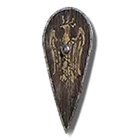 Sacred Hawk Crest Wooden Shield