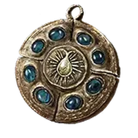 Cerulean Amber Medallion +1