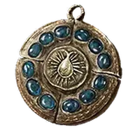 Cerulean Amber Medallion +2