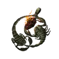 Fire Scorpion Charm