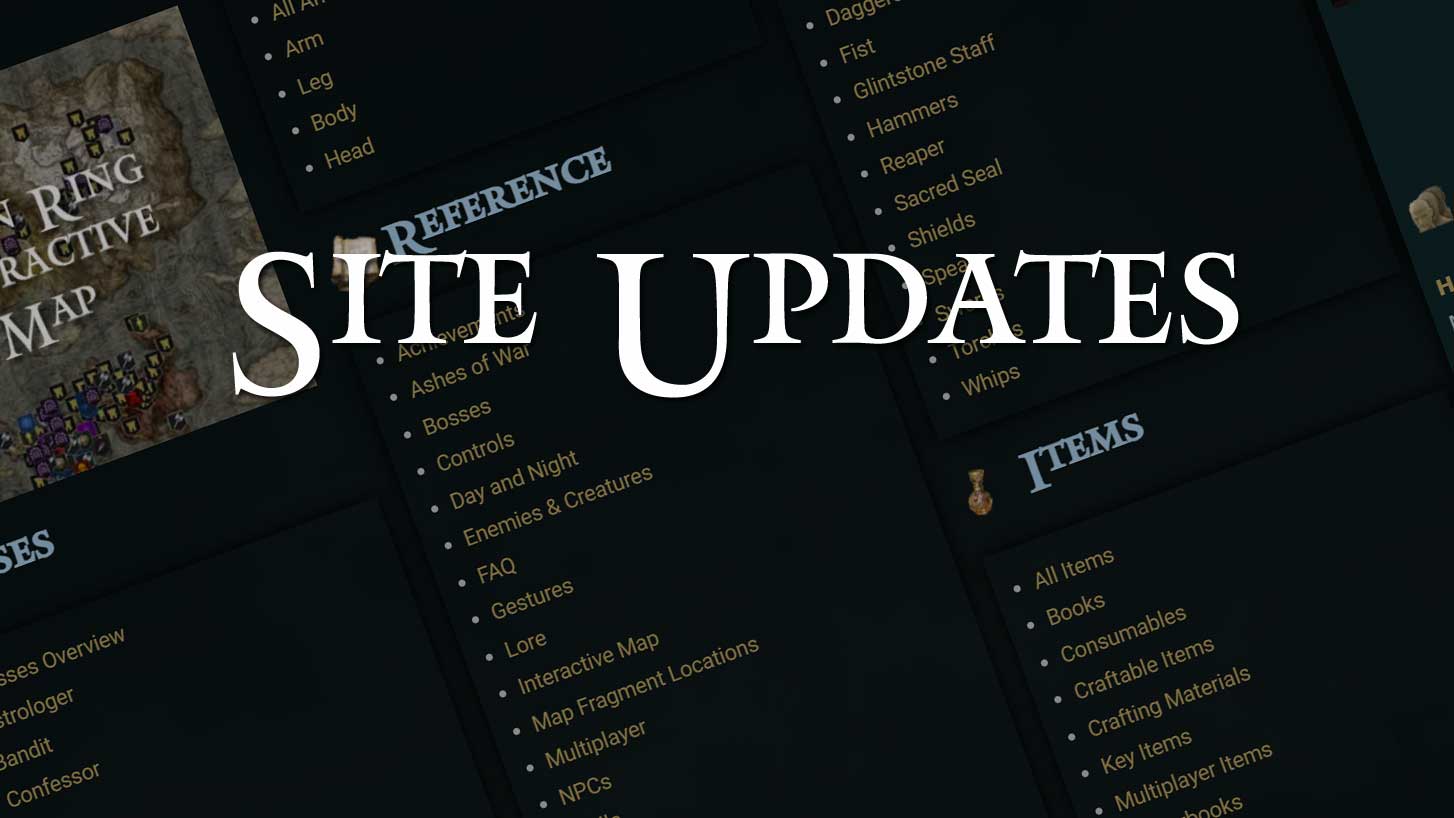 PureEldenRing Site Updates
